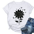 thumbnail image 2 of Njagoc3 Womens Chic Pink Sunflower T-Shirt Feminine Abstract Design Soft Cotton S, M, L, XL, XXL, XXXL, 2 of 6