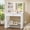 White, variant on Makeup Vanity Desk with Mirror and Lights, Vanity Table with Storage Drawer and Open Shelves, Dressing Vanity for Bedroom, Black
