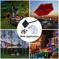 thumbnail image 2 of InstaHibit 40Ft Solar 120LED Canopy String Light 8 Mode RGB Outdoor Garden Patio Umbrella Decor with Clip, Multicolor, 2 of 12