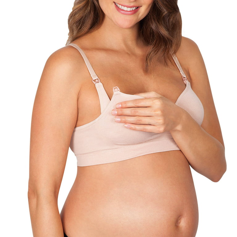 Maternity Seamless Nursing Bra with Removable Pads, 2-Pack 