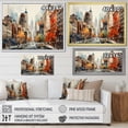 thumbnail image 4 of Designart "Autumn Breeze in New York City II" Cityscapes Framed Wall Art Decor - Industrial Grey New York Hallway Framed Wall Art Decor, 4 of 6