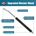 thumbnail image 2 of Pressure Washer Wand for Car Wash, Power Washer Extension Wand Replacement, 1/4" Quick Connect Plug, Pressure Washer Accessories and Attachments, 2 of 8