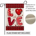 thumbnail image 3 of Happy Valentine''s Day House Flag 28 x 40 Inch Love Heart Garden Flag Decorative Double Sided Burlap Flag for Valentine''s Day Decoration, 3 of 5