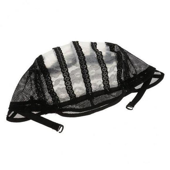 Gorra de peluca de encaje shamjiam Negro 2xWig Making Base