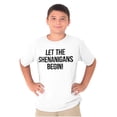 thumbnail image 3 of Let The Shenanigans Begin St Patricks Crewneck T Shirts Boy Girl Teen Brisco Brands XS, 3 of 5