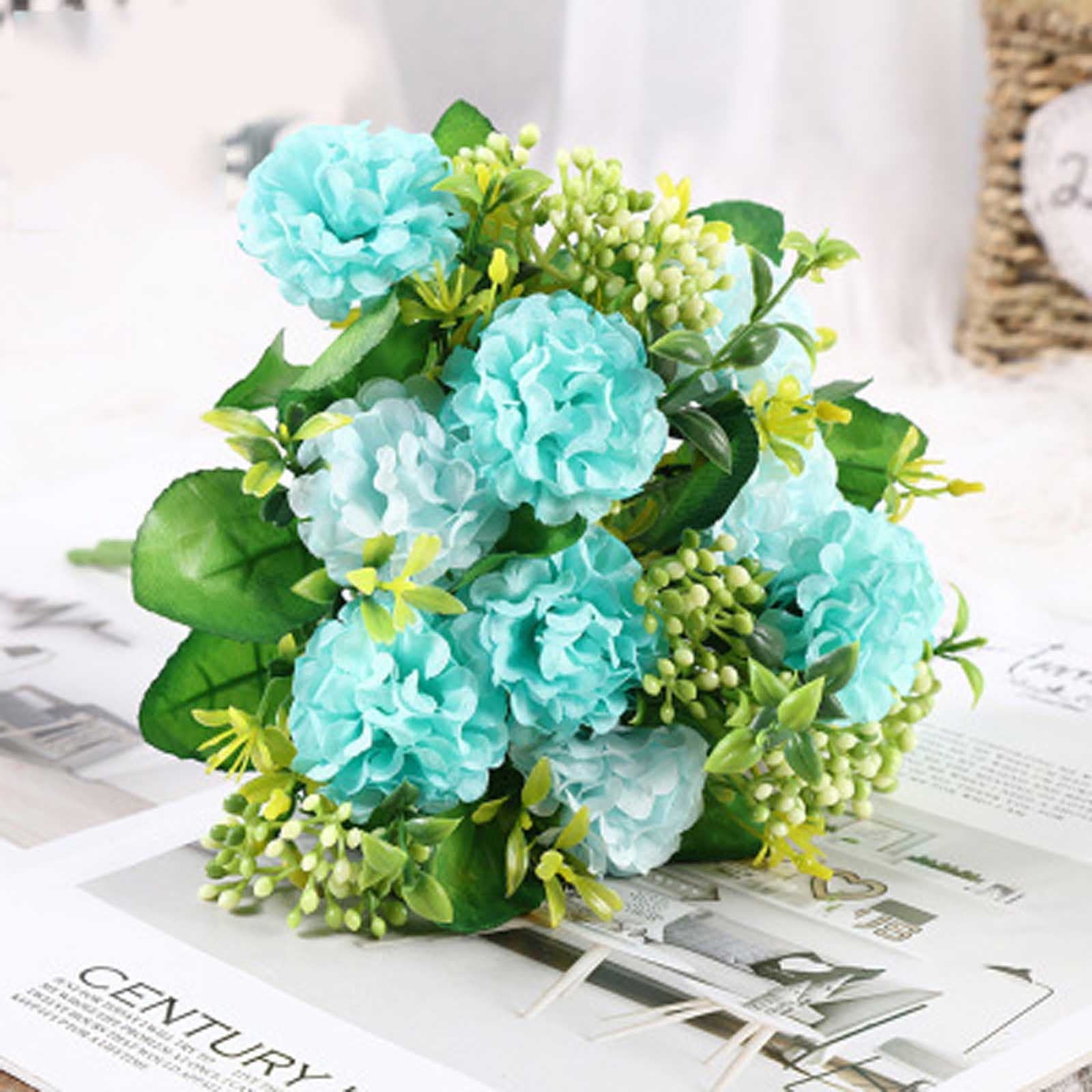 WQQZJJ Home Decor 2PC Fake Flowers Vintage Artificial Silk Flowers Wedding  Home Decoration Gifts For Women On Clearance 