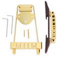 thumbnail image 2 of Puente de Guitarra de 6 Cuerdas Puente de Metal con Tornillos Llave Puente de Cola para Guitarra de Jazz de 6 Cuerdas Puente de Base de Palisandro Accesorio de Instrumento de ANGGREK Otros, 2 of 8