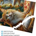 thumbnail image 3 of Jigsaw Puzzle 500 Pieces For Adults Cat And Pizza Formation Wooden Diy Families Toys Home Funny Wall Art Gift Puzzles  20.4 X 14.9 In, 3 of 7