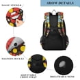 thumbnail image 4 of FORMRS Unisex School Backpack 17" Student Travel Bag with Laptop Compartment, Cartoon Flowers, 4 of 7