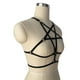 thumbnail image 4 of de arnés para mujer de jaula sin copa Elástico Punk Gótico Ahueca hacia fuera la correa del pecho Cinturón Ajustable, 4 of 7