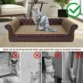 thumbnail image 2 of COOZMENT Cat Scratching Couch,Sofa Shaped Thick Cat Scratching Cardboard,Cat Lounge Bed for Indoor Cat Rest&Play,Cat Sofa Scratcher Pad (39.4" L X 14" W X 11" H), 2 of 5