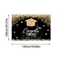 thumbnail image 3 of Congrats Class of 2025 Banner Graduation Decorations Graduation Backdrop, Congratulations Banner Grad Party Decorations Class Complete Party Supplies for High School & College Celebrations, 3 of 9