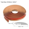thumbnail image 2 of Unique Bargains Floor Transition Strip 20Ft 6.1 Meter Self Adhesive for Height 3mm Light Brown, 2 of 6
