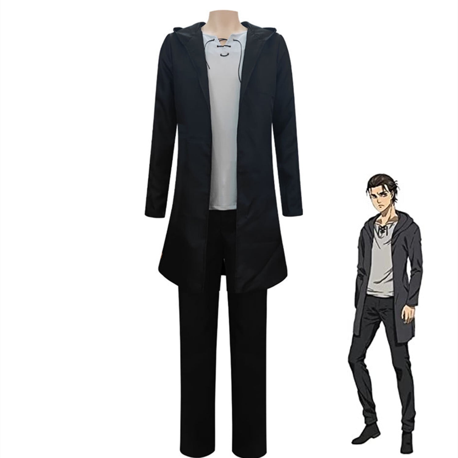 Buy Eren Yeager Cosplay Costume Attack Titan Costume for Men Halloween
