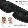 thumbnail image 3 of 3d Sleep Mask 2 Pack,eye Mask For Sleeping 3d Contoured Sleeping Mask Blackout Out Light - Blindfold Airplane With Ear Plugs, Night Masks With Travel, 3 of 5