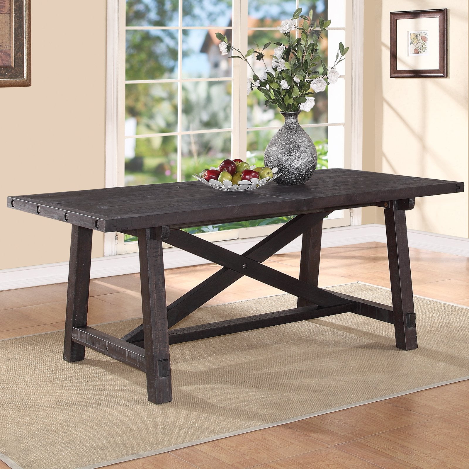 Modus Portland Solid Wood Round Dining Table Um Walnut Modus Portland Solid Wood Round Dining Table Um Walnut Com