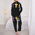thumbnail image 5 of Lsque Pikmin Pattern Long Sleeve Pajama Set for Women - Soft 2-Piece Sleepwear and Loungewear Set with Pockets, Comfy Nightwear, 5 of 8