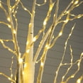 thumbnail image 4 of Nearly Natural 3ft. Pre-Lit Artificial White Birch Tree with 92 Warm White LED Lights, 4 of 11