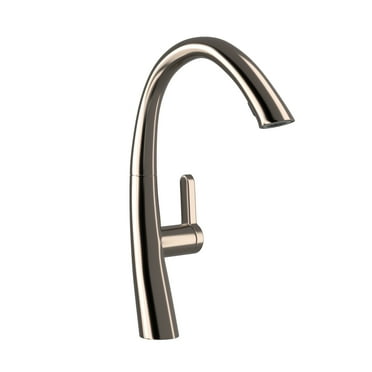 Lordear Stainless Steel Brushed Nickel Pull Down Lever Kitchen Sink Faucet, Single Handle 1 Hole