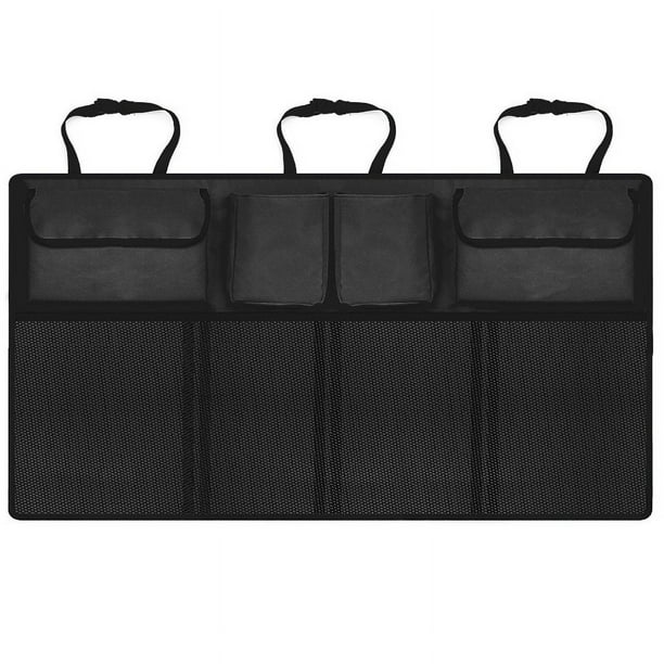 Organizador de maletero de coche, organizadores de coche de gran capacidad y almacenamiento con 8 bolsillos, organizador colgante impermeable para asiento trasero