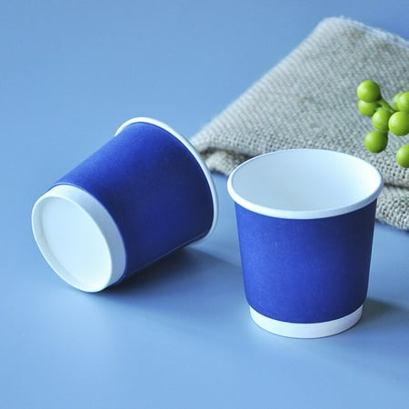 

Disposable Paper Cups 100pcs 4/7oz Kraft Paper Cups Coffee Milk Cup Paper Cup for Hot Drinking Party