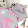 thumbnail image 2 of Disney Minnie Mouse Faces Pink 7 Piece Full Bed Set, 100% Microfiber, 2 of 9
