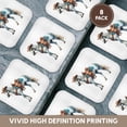 thumbnail image 6 of 3drose, Artsy Horse in a Cowboy Hat. Western American Family Friendly Gift, Set of 8 Coasters - Soft, 6 of 7