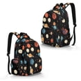 thumbnail image 2 of Xixirimido Space Planets Print 17" School Backpack for Girls Boys High School Book Bag Cute Backpack Lightweight Middle School Back Pack Daypack Elementary, 2 of 8