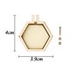 thumbnail image 1 of 10pcs Mini Embroidery Ring Wooden Ring Assorted Round Dense Cross Stitch Frame Kit For Jewelry Keychain Craft Accessories 3.9x4cm 10PCS, 1 of 5