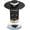 Matte Black, variant on Bathroom Sink Drain Strainer, 3 in 1 Pop Up Bathroom Sink Stopper with Removable Brass Basket Hair Catcher, Universal Sink Plug for 1.06 to 1.6in Drain Hole, Chrome Silver