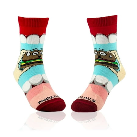 

Yummy Hamburger Socks from the Sock Panda (Ages 3-7) Size: Medium (Age 5-7)