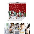 thumbnail image 4 of Red White Snowman Christmas Cloth Napkins Set of 4 Reusable Dinner Napkins, Xmas Tree Snowflake Winter Cocktail Napkin Washable Table Napkins for Wedding/Holiday Party/Baby Shower 20"x20", 4 of 7