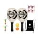 thumbnail image 1 of Juego de raquetas de Pickleball, raqueta de Pickleball, bolsa de transporte de superficie grande de madera con 2 raquetas, 2 bolas de Pickleball para, 1 of 9