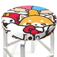thumbnail image 3 of Lsque Sanrio Round Bar chair cushion covers Velvet Fabric Premium Comfort Protects from Scratches and Stains for 14-17 Inch Chair- 14 inch, 3 of 7