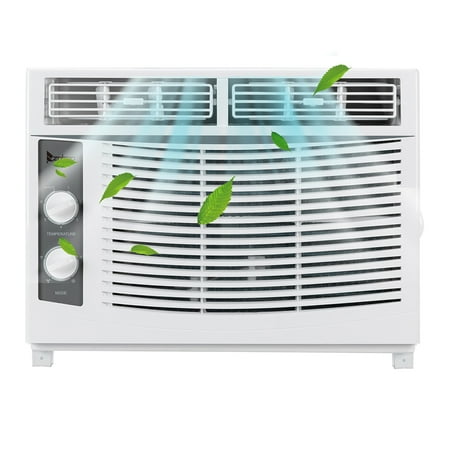 Ktaxon Window Air Conditioner 5000 BTU  7 temperature 2 cooling and fan settings White