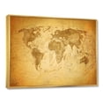 thumbnail image 3 of Designart 'Ancient World Map X' Vintage Framed Canvas Wall Art Print, 3 of 5