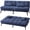 Blue, variant on CloudRest Pro 72" Modern Convertible Futon Sofa Bed, Upholstered Futon Couch with 5 Adjustable Backrest Angles,Suitable for Apartment,Living Room,Black