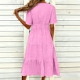 thumbnail image 6 of Beach Dresses for Womens 2026 Summer Fashion Oversize Casual Dress Gradual Sleeveless Neck V-Neck Long Dress, 6 of 6