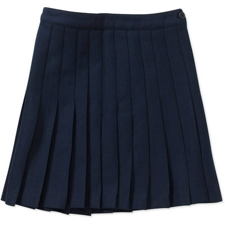 Girls' Pleated Skirt with Side Zip - Walmart.com
