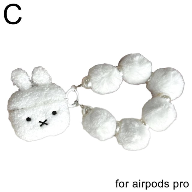 Autumn And Winter Plush Cute Rabbit For Airpods4/3 Earphone Protective Case 2pro Second And Third Generation Chain Girl