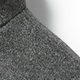 thumbnail image 5 of Yyeselk Mens Wool Blend Trench Coat Notched Lapel Collar Single Breasted Overcoat Warm Classic Mid Length Dress Peacoat With Pockets Gray L, 5 of 9