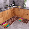 thumbnail image 1 of Soporte de goma antideslizante para alfombrilla de cocina de 2 piezas Feliz Sencillez, 1 of 5