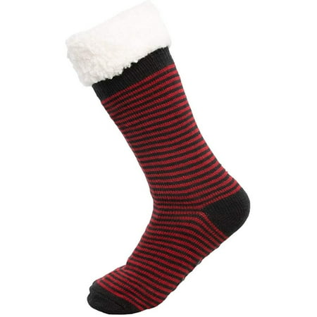 

ZMHEGW Thick Slipper Fuzzy Socks Lined Womens Knit Thermal Socks 1-Pack
