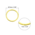 thumbnail image 2 of 20Pack 15mm Brass Hollow Circle Bezel Round Linking Rings(Gold), 2 of 4