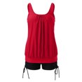 thumbnail image 6 of BVOFAR Tankini Swimsuits for Women 2025 Two Piece Solid Color Tummy Control Tank Tops with Boy Shorts Plus Size Bathing Suits Summer Swimwear, 6 of 6