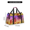 thumbnail image 3 of Disketp Palm Trees at Sunset Bolsa de Viaje Tipo Duffle, Bolso de Mano para Fin de Semana para Mujer, Bolsa de Gimnasio Ligera para Hombre, Esencial para Viajes, 3 of 7