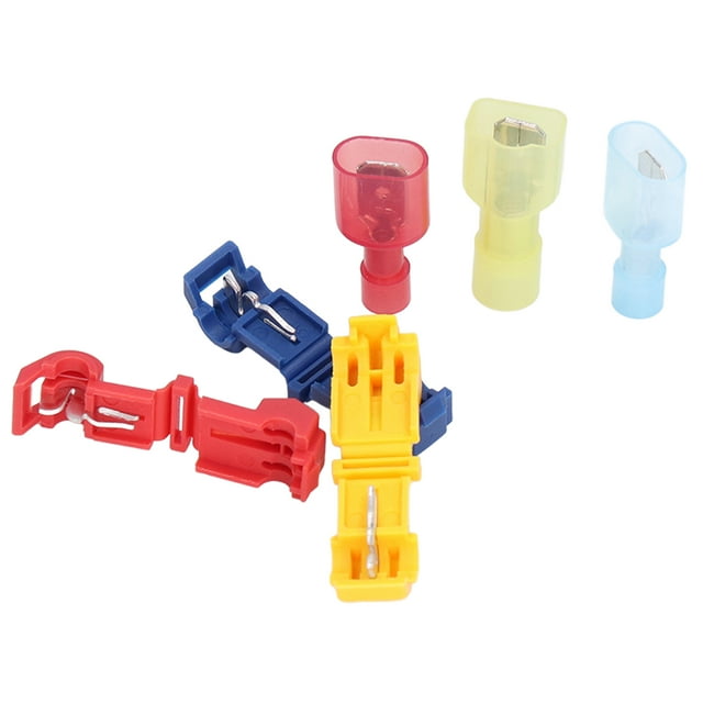 Terminales de cable de empalme rápido, conectores de grifo en T eléctricos Juego de conectores de grifo en T eléctricos Kits de surtido de engarzado Diseño aerodinámico