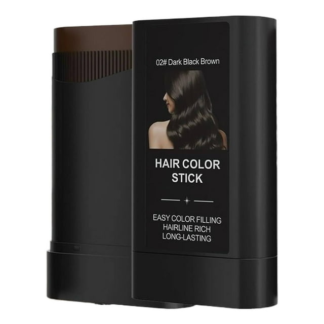 Peigne Teinture pour Cheveux en Filet de Polyester Résistant à la Transpiration 2025 - Trousse de Retouche des Racines pour Hommes et Femmes, Application Rapide, Noir Naturel