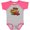 Heather and Hot Pink, variant on Inktastic Cinco De Mayo with Sombrero Boys or Girls Baby Bodysuit