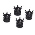 thumbnail image 2 of Car Tire Valve Stem Caps, MINI-FACTORY Bling Black Crystal Rhinestone Accessories Diamond Crown Caps, 2 of 4